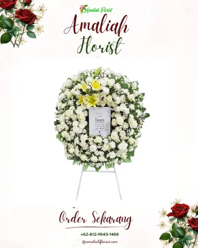 Krans Bunga Duka Cita di Sinduadi